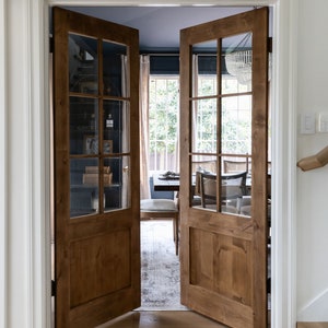 Custom wood french doors, barn doors, pocket doors, hinge doors. Can be made in multiple sizes designs and wood.