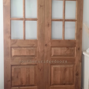 Custom wood french doors, barn doors, pocket doors, hinge doors. Can be made in multiple sizes designs and wood.