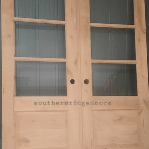 Custom wood french doors, barn doors, pocket doors, hinge doors. Can be made in multiple sizes designs and wood.