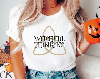 Witchful Thinking Shirt, Cute Witch Shirt, Witch Shirt, Witchy Shirt, Witch Aesthetic, Halloween Witches, Cute Halloween Shirt