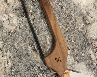 Bread Knife | Handmade Bow Knife | Black Walnut Bread Knife | Fiddle Bow Bread Knife