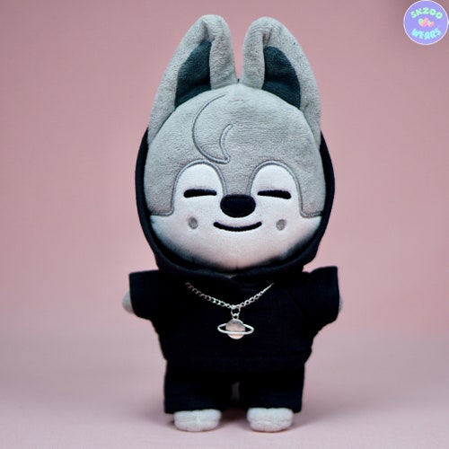 Wolfchan Black Outfit, Bang Chan Hoodie Set, 20cm Doll Clothes
