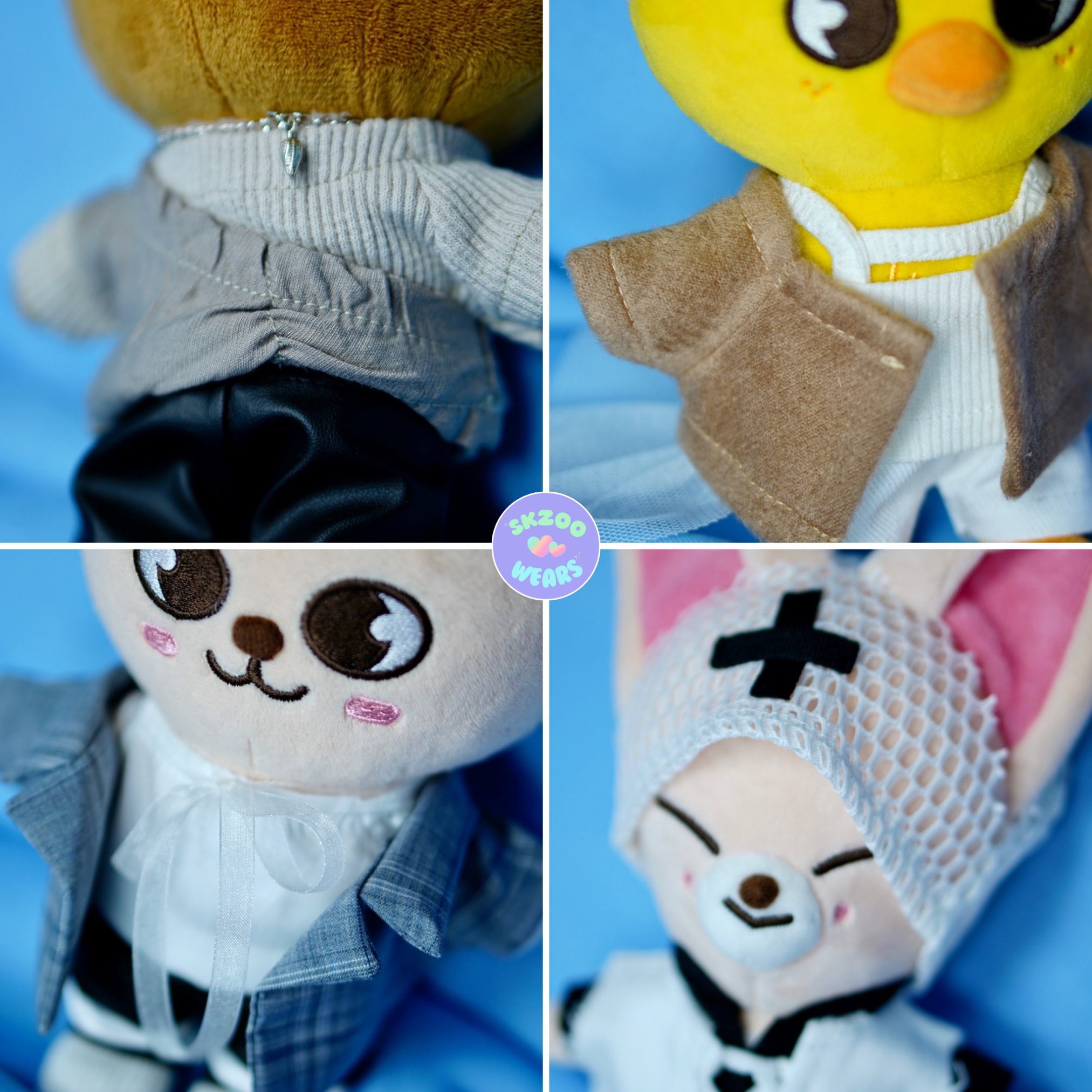 AYA　SKZOO服 LILACUVOE Straykids Doll Overcoat , Dwaekki Wolf Skzoo Clothes