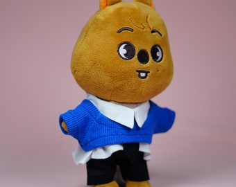 SKZOO OUTFIT HAN ぬいぐるみ ハン　oddinary ソウルコン Quokka Blue Outfit Set, Han Jisung, Stray Kids SKZOO Costume