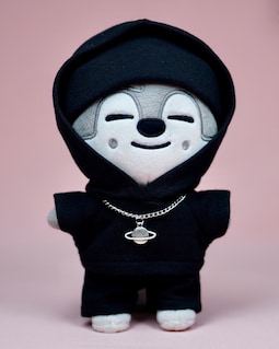 Wolfchan Black Outfit, Bang Chan Hoodie Set, 20cm Doll Clothes