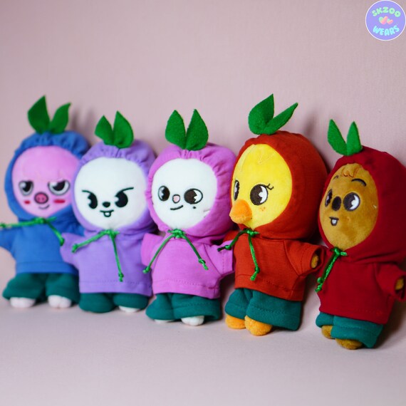 Fruit Hoodies for MINI SKZOO, Mini Skzoo Clothes, Mini Skzoo