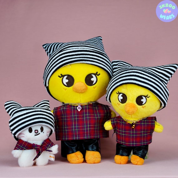 Felix Cat Beanie, Paris Musicbank Look, Kpop Cat Beanie