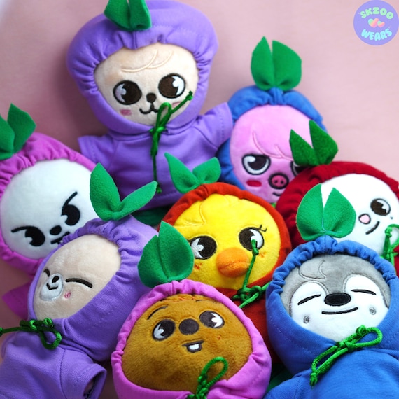 Fruit Hoodies SKZOO, Mini Skzoo Clothes, Mini Skzoo Outfits