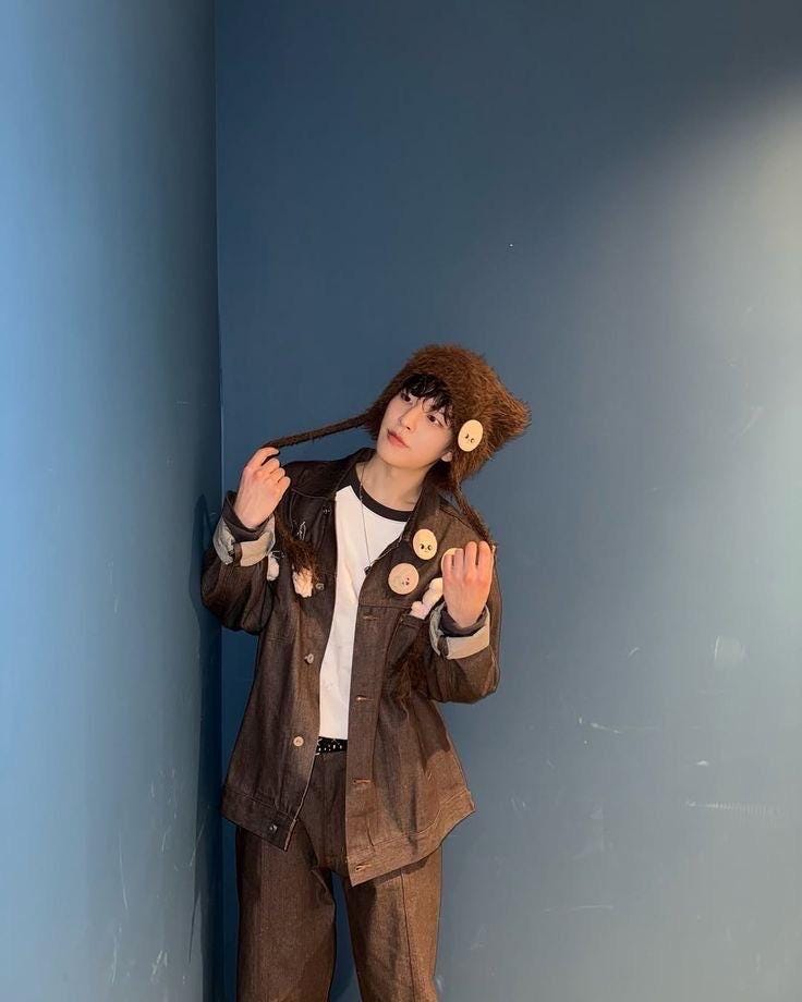 PuppyM ブラウン衣装セット、スンミン衣装 Stray Kids、Skzoo 服、SKZ