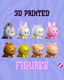 Skzoo 3D Figure, OT8, Skzoo Collectible, Stray Kids Gift, SKZ