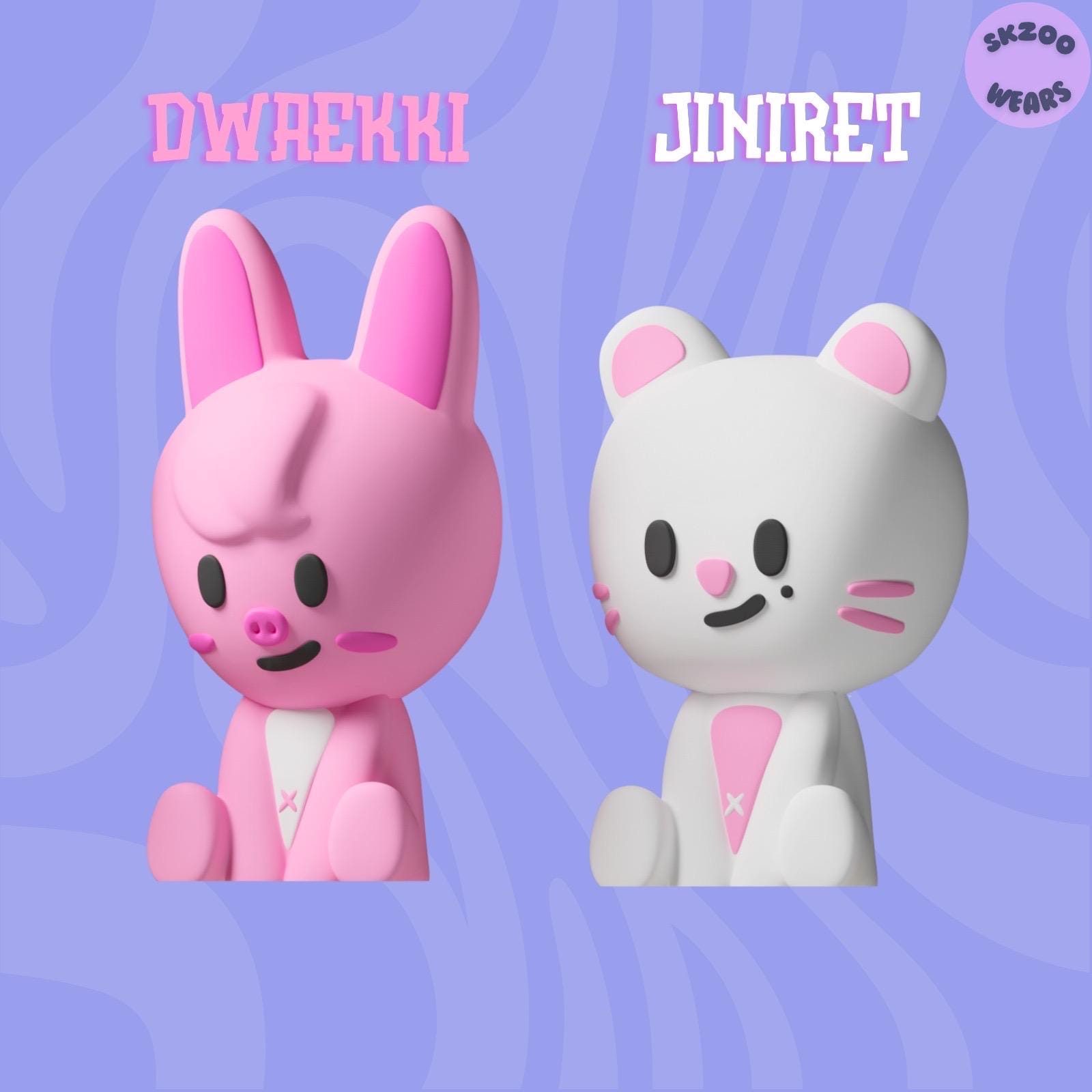 Skzoo Figures, Stray Kids Figure, 3D Printed SKZOO, Pilot Skzoo