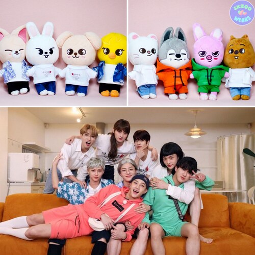 SKZOO Plush Clothes, Stray Kids Doll Outfit, OT8 Set - Etsy
