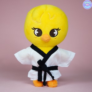 Bbokari Taekwondo Set, Doll Taekwondo Outfit, Skzoo Clothes, Skzoo Outfits