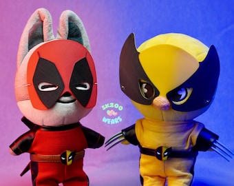 Set Skzoo di Deadpool e Wolverine, SKZ, Abiti Skzoo, Vestiti Skzoo, Vestiti per bambole Stray Kids, Stray Kids