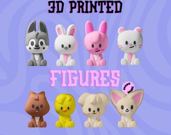 Skzoo 3Dフィギュア、OT8、Skzooコレクタブル、Stray Kidsギフト、SKZ