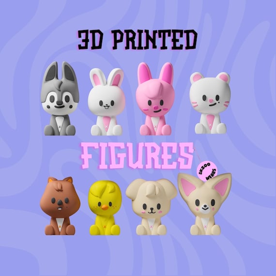Skzoo Figures, Stray Kids Figure, 3D Printed SKZOO, Pilot Skzoo