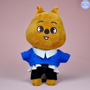 Quokka Blue Outfit Set, Han Jisung, Stray Kids SKZOO Costume, Skzoo Outfits, Skzoo Clothes