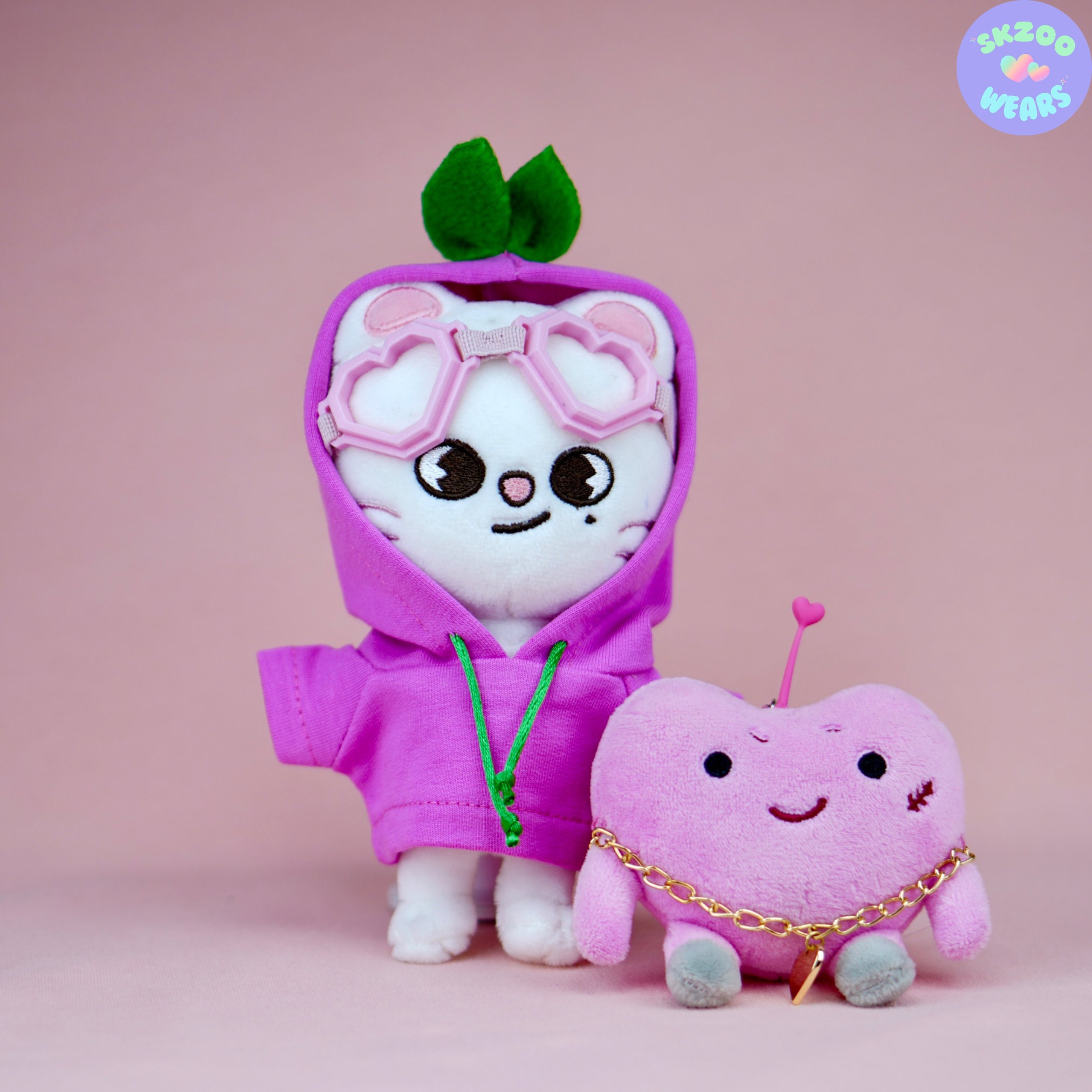 ヒョンジン ハート ゴーグル、Skzoo ハート グラス、ヒョンジン ピンク