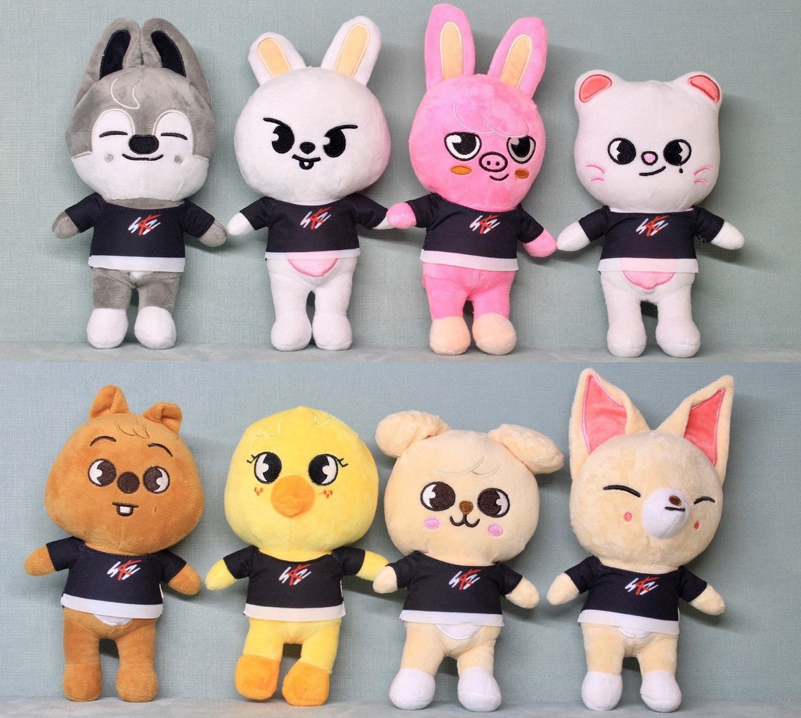 Skzoo Plushies Plush Kpop Dolls Stray Kids Dolls SKZ Merch Etsy