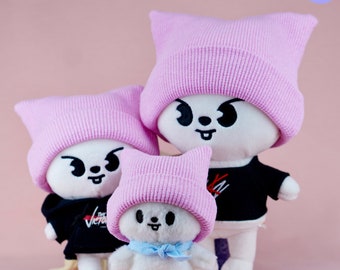 Lee Know Cat Beanie, Kpop Cat Beanie, Skzoo Clothes, Skzoo Outfits, Kpop Doll Gifts, Stray Kids Gifts