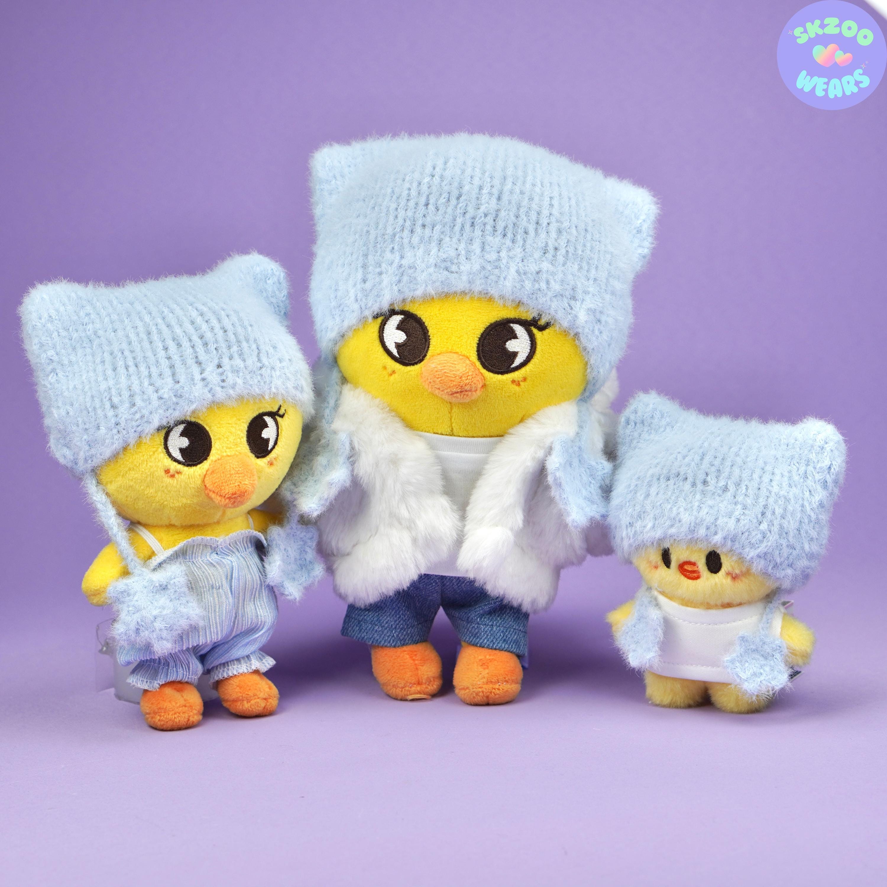 Felix Blue Beanie, Felix ATE Look, Kpop Cat Beanie, Skzoo Clothes