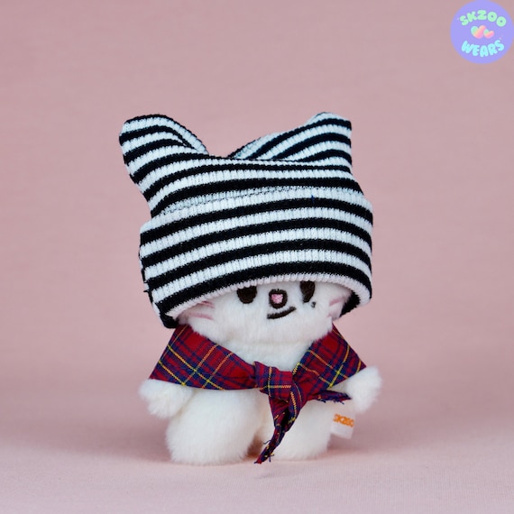 Felix Cat Beanie, Paris Musicbank Look, Kpop Cat Beanie, Skzoo