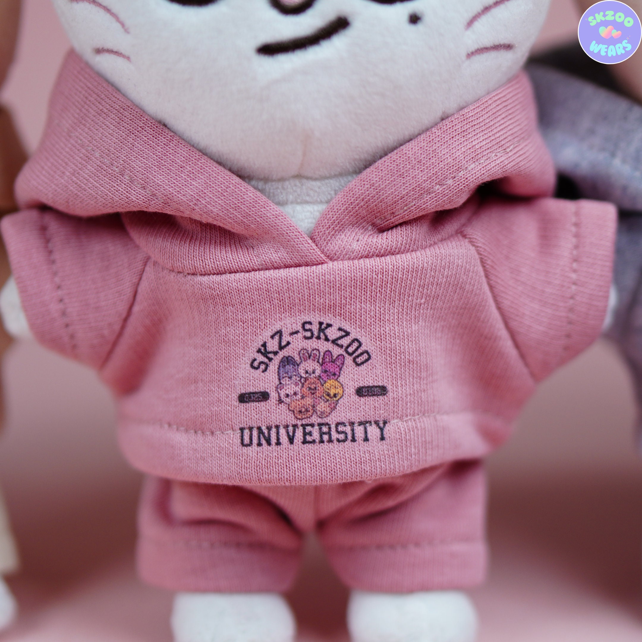Skzoo University Hoodie Set, Stray Kids Plushies, Stray Kids