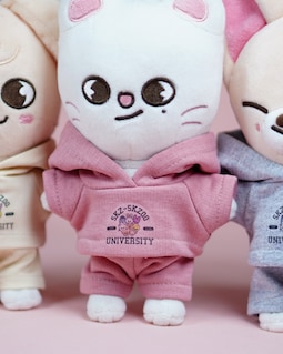 Skzoo University Hoodie Set, Stray Kids Plushies, Stray Kids