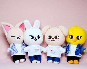 SKZOO ぬいぐるみ 服 Stray Kids 人形衣装 OT8セット - Etsy 日本