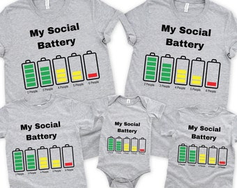 My Social Battery Is Running Low/ DTF/ Mental Health T-shirt Transfer/Ready  to Press