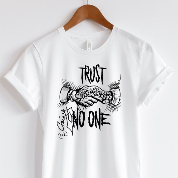 Trust No One Shirt Tattoo Tshirt American Traditional Tattoo   Etsy