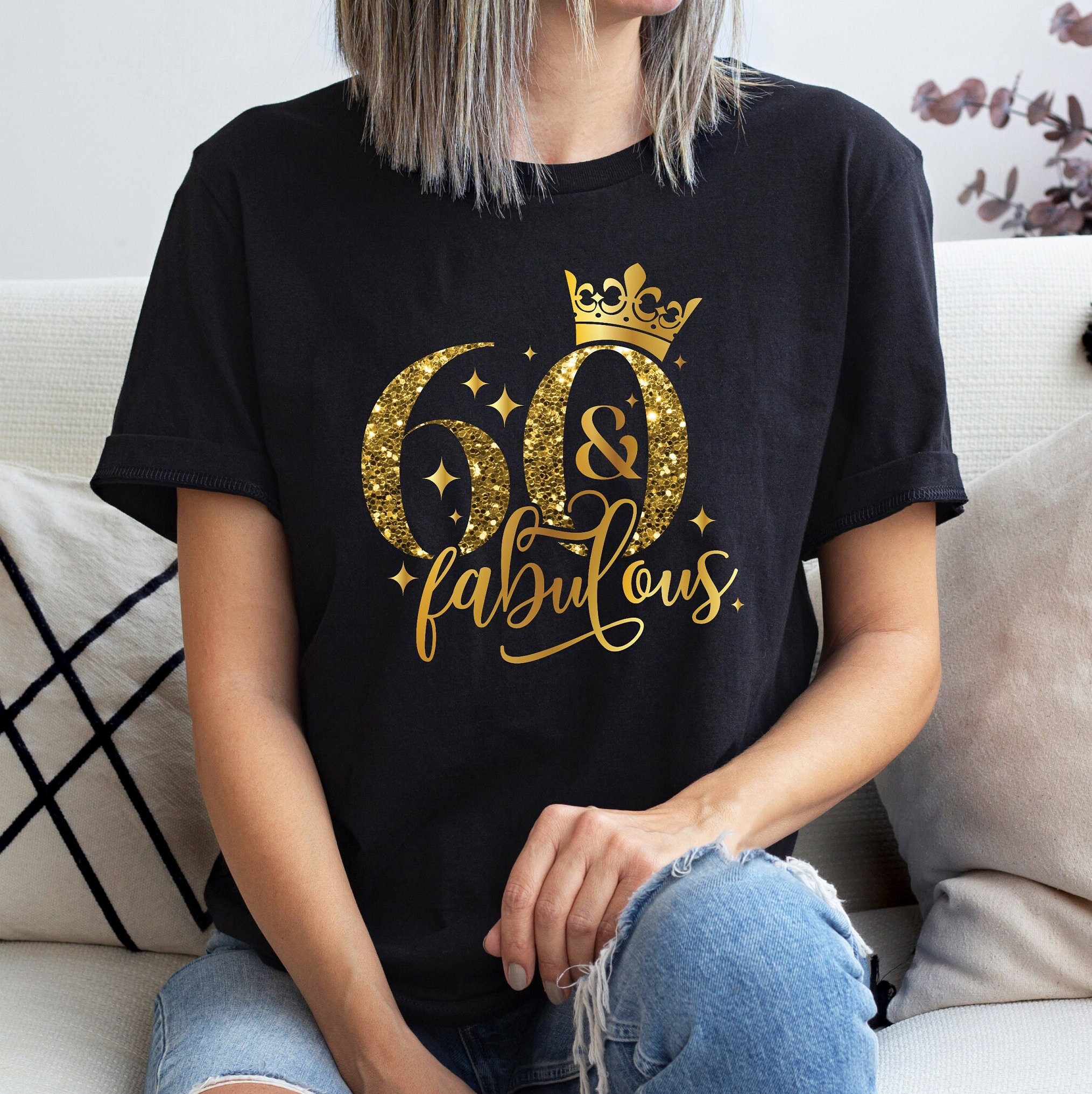 Birthday Family T shirt 60th Birthday Shirt 60 and Fabulous