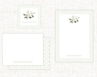 Personalized Stationery Gift Set, Classic Monogram Stationery, Custom Gift For Her, Mother's Day Gift Set, Graduation Gift, Teacher's Gift