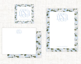 Personalized Stationery Gift Set, Classic Monogram Stationery, Custom Gift For Her, Mother's Day Gift Set, Graduation Gift, Teacher's Gift