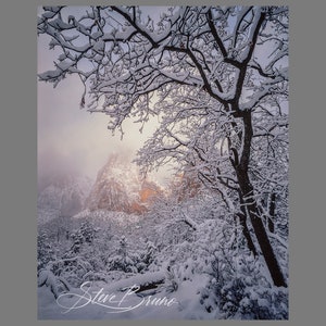 Winter in Zion Photo, Landscape Photography Print, Zion National Park Photo, National Park Wall Art, Home Decor, Weather Photography