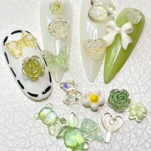 100pcs 3D Resin Nail Charms Nail Art Decoration Making Craft image 6