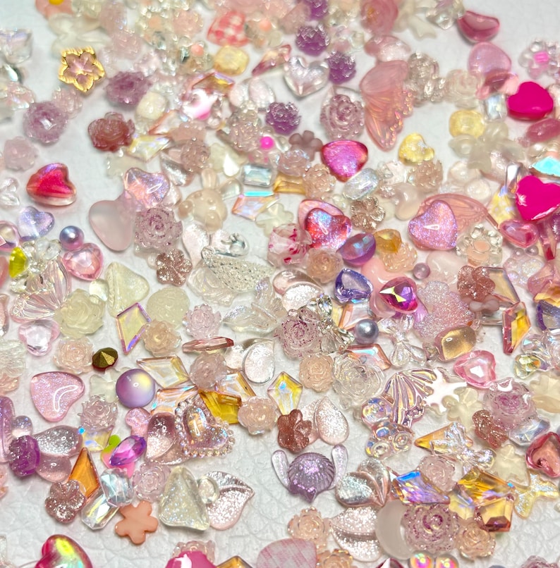 100pcs 3D Resin Nail Charms Nail Art Decoration Making Craft image 2