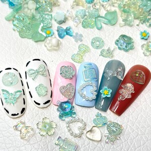 100pcs 3D Resin Nail Charms Nail Art Decoration Making Craft image 9