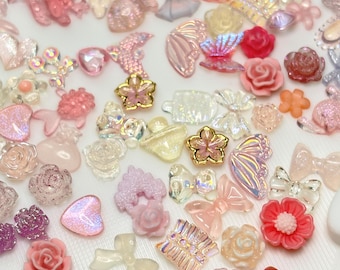 100pcs 3D Resin  Nail Charms  Nail Art Decoration Making Craft