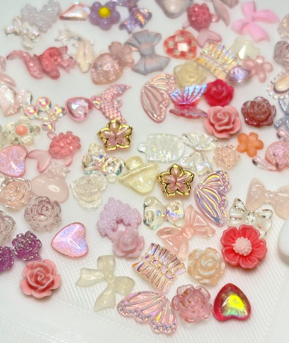100pcs 3D Resin  Nail Charms  Nail Art Decoration Making Craft