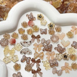 100pcs 3D Resin Nail Charms Nail Art Decoration Making Craft image 8