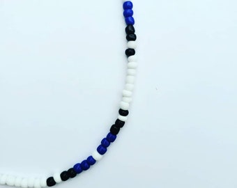 Blue Moon | Trendy Southwestern Choker | Simple Beaded Necklace |