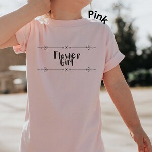 Flower Girl Shirt, Flower Girl Wedding Party Group Shirt