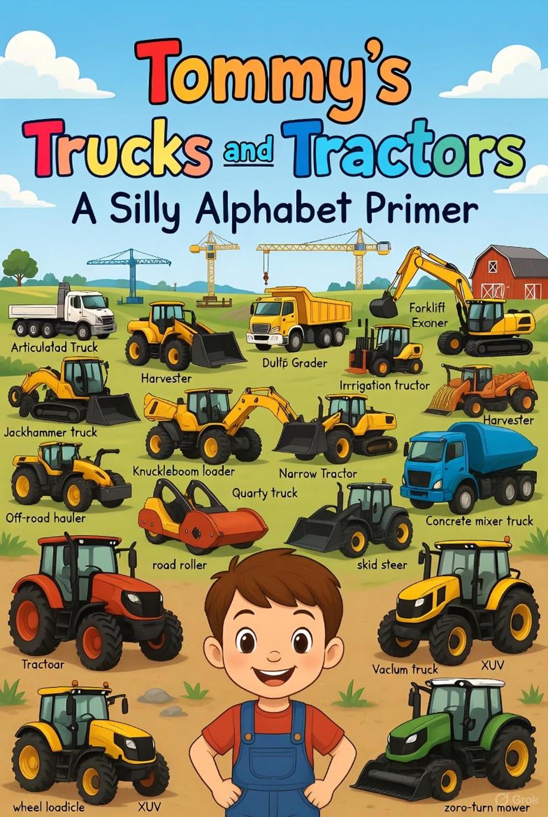 Tommy’s Trucks and Tractors: A Silly Alphabet Primer - Etsy