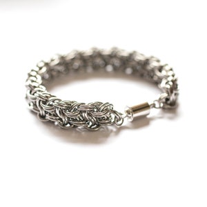Chain Maille Vipera Berus Kinged Bracelet Handmade