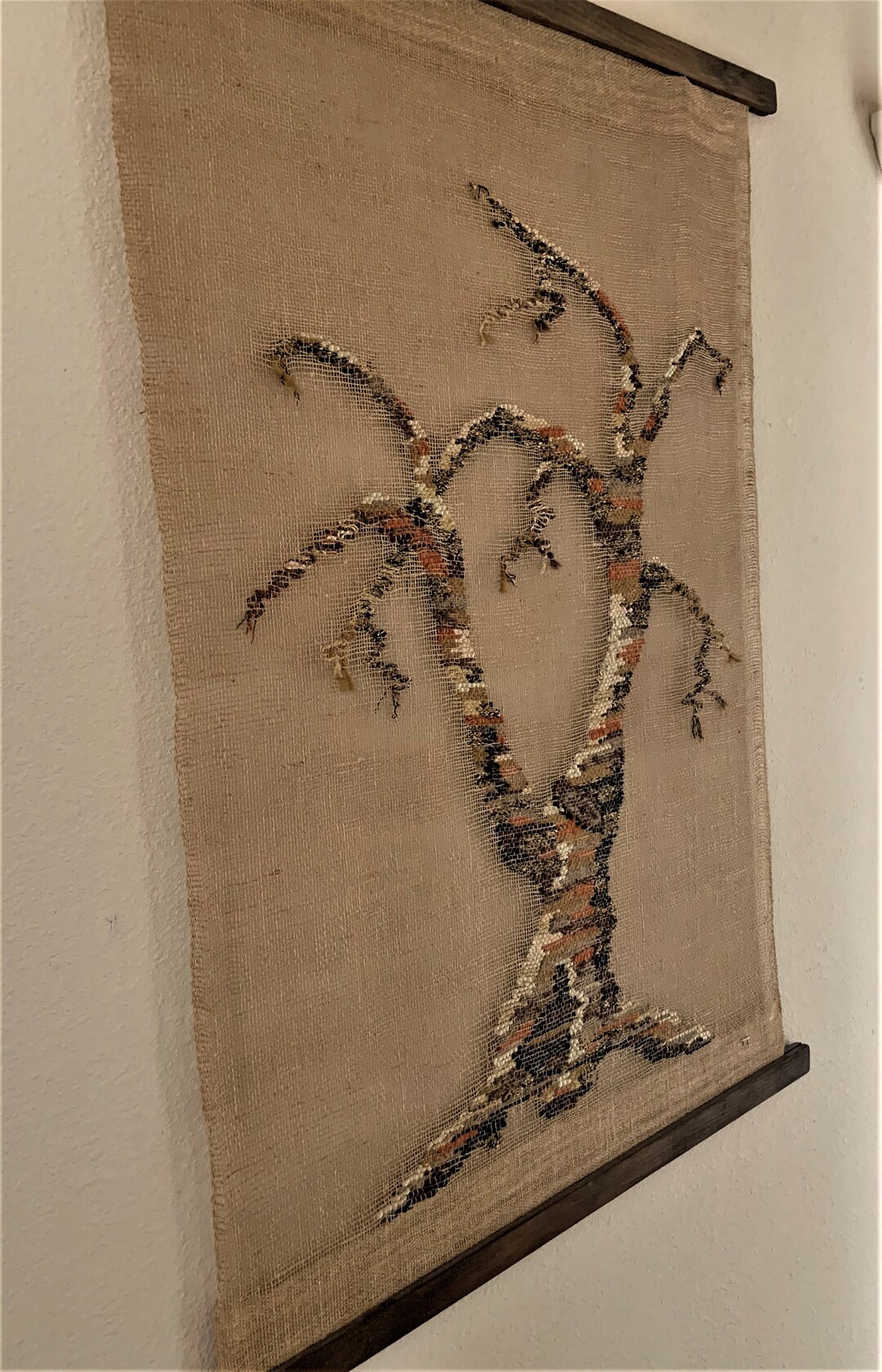 Weaving Art Tree by Famous Cincinnati Artist 28 X 38 Wood Etsy