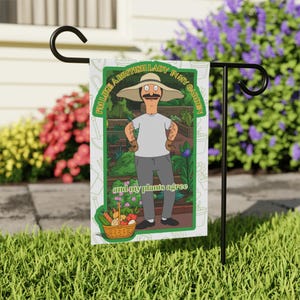 Bobs Burgers,Garden Flag, Bob Belcher, Gardening Gift, Bobs Burgers Gift, Custom Bobs Burgers, Garden Decor, Garden Gift, Garden Decorations