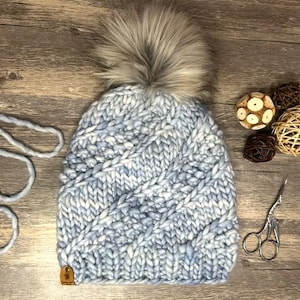 Adult/Teen merino wool knit hat//Luxury knit beanie