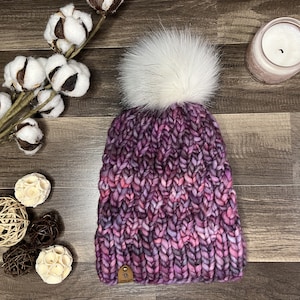 Adult/Teen merino wool knit hat//Luxury knit beanie