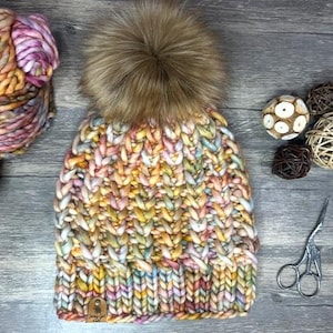 Adult/Teen merino wool knit hat//Luxury knit beanie